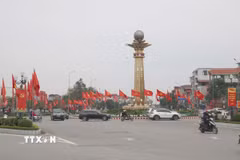 Một góc đô thị Phố Hiến, tỉnh Hưng Yên. (Ảnh: Thu Hoài/TTXVN)