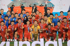 Sau ASEAN Cup, đội tuyển Việt Nam tiếp tục bước vào hành trình tại FIFA ASEAN Cup 2026. (Ảnh: Minh Quyết/TTXVN)