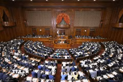 Toàn cảnh phiên họp Quốc hội Nhật Bản tại Tokyo. (Ảnh: Kyodo/TTXVN)