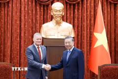 Tổng Bí thư, Chủ tịch nước Tô Lâm tiếp Đại sứ Đan Mạch Nicolai Prytz đến chào từ biệt, kết thúc nhiệm kỳ công tác tại Việt Nam. (Ảnh: Thống Nhất/TTXVN)