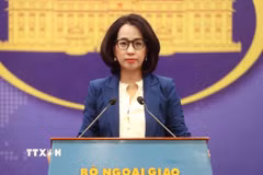 Người Phát ngôn Bộ Ngoại giao Phạm Thu Hằng. (Ảnh: An Đăng/TTXVN)