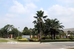 Khu vực nhà máy của Intel, một nhà đầu tư lớn tại Khu Công nghệ cao Thành phố Hồ Chí Minh. (Ảnh: Tiến Lực/TTXVN)