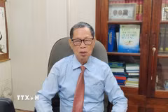 Tiến sỹ Trần Văn Miều, Phó Chủ tịch Hội Bảo vệ Thiên nhiên và Môi trường Việt Nam nhận định, trong cả lý luận và thực tiễn, việc đánh giá cán bộ phải dựa vào “thực tài và thử thách qua việc mới, việc khó” là tối cần thiết. (Ảnh: Diệu Thúy/TTXVN)