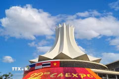 Hội chợ Trung Quốc-ASEAN (CAEXPO) lần thứ 22 diễn ra tại Trung tâm Triển lãm quốc tế Nam Ninh, Quảng Tây (Trung Quốc). (Ảnh minh họa: TTXVN phát)