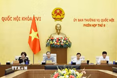 Chủ tịch Quốc hội Trần Thanh Mẫn phát biểu. (Ảnh: Doãn Tấn/TTXVN)