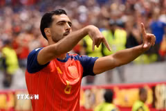 Merino lập nên kỳ tích tại World Cup 2026. (Ảnh: AFP/TTXVN)
