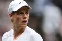 Sinner tiếp tục lỡ hẹn với danh hiệu Roland Garros. (Ảnh: THX/TTXVN)