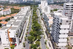 Khu phố Mỹ Tú 2, Khu dân cư Phú Mỹ Hưng (Quận 7, Thành phố Hồ Chí Minh). (Ảnh: Thanh Vũ/TTXVN)