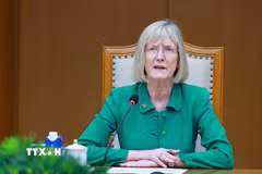 Bà Gillian Bird, Đại sứ Australia tại Việt Nam. (Ảnh: Dương Giang/TTXVN)