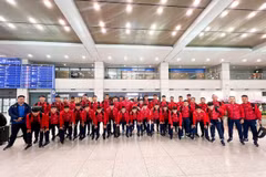 U17 Việt Nam đến Hàn Quốc, bước vào giai đoạn quan trọng trước giải U17 thế giới. (Nguồn: VFF)