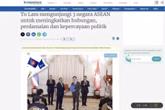 Bài báo đăng trên trang Kompasiana của Indonesia. (Ảnh: TTXVN phát)