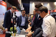 InnoEx góp phần mở ra các cơ hội hợp tác kinh doanh toàn cầu cho các doanh nghiệp đổi mới sáng tạo. (Ảnh: Hứa Chung/TTXVN)