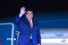 Thủ tướng Phạm Minh Chính kết thúc chuyến tham dự Hội nghị Cấp cao ASEAN lần thứ 47 tại Kuala Lumpur, Malaysia. (Ảnh: Dương Giang/TTXVN)