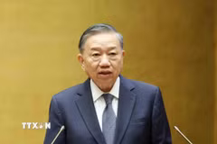 Tổng Bí thư, Chủ tịch nước Tô Lâm, Trưởng Ban Chỉ đạo quốc gia phát biểu chỉ đạo. (Ảnh: Phương Hoa/TTXVN)