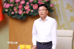 Phó Thủ tướng Lê Thành Long phát biểu kết luận. (Ảnh: Văn Điệp/TTXVN)