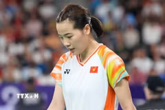 Nguyễn Thùy Linh chỉ giành được vị trí á quân Canada Open 2025. (Ảnh: Hoàng Linh/TTXVN)