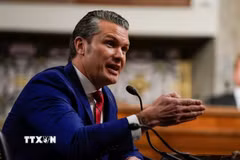 Bộ trưởng Quốc phòng Mỹ Pete Hegseth. (Nguồn: Reuters/TTXVN)