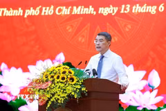 Thủ tướng Lê Minh Hưng phát động phong trào thi đua “Quyết tâm thực hiện thắng lợi mục tiêu tăng trưởng bền vững 2 con số giai đoạn 2026-2030." (Ảnh: Dương Giang/TTXVN)