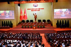 Toàn cảnh phiên khai mạc Đại hội XIV của Đảng. (Ảnh: TTXVN)
