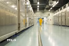 Bên trong cơ sở hạt nhân Fordow của Iran. (Ảnh: EPA/TTXVN)