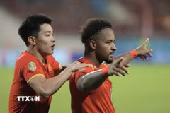 Xuân Son và Đình Bắc được kỳ vọng tỏa sáng để giúp Việt Nam giành niềm vui tại Thái Lan. (Ảnh: Minh Quyết/TTXVN)