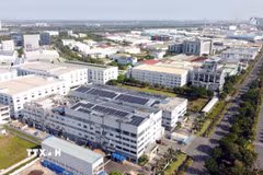 Một góc Khu chế xuất Tân Thuận, Thành phố Hồ Chí Minh. (Ảnh: Trung Tuyến/TTXVN)