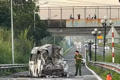 Hiện trường vụ tai nạn. (Ảnh: CTV cung cấp)