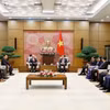 Chủ tịch Quốc hội Trần Thanh Mẫn tiếp Đoàn Hội Hữu nghị Hàn Quốc-Việt Nam do ông Lee Shin Jae, Chủ tịch Công ty Dệt may Hansoll, Chủ tịch Hội Hữu nghị Hàn Quốc-Việt Nam làm trưởng đoàn. (Ảnh: Doãn Tấn/TTXVN)