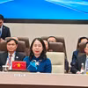 Phó Chủ tịch nước Võ Thị Ánh Xuân dự và phát biểu tại Hội nghị Thượng đỉnh Tổ chức Hợp tác Thượng Hải mở rộng (SCO Plus). (Ảnh: Tâm Hằng/TTXVN)