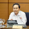 Chủ tịch Quốc hội Trần Thanh Mẫn phát biểu. (Ảnh: Doãn Tấn/TTXVN)