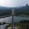 Cầu Vĩnh Tuy thuộc Dự án cao tốc Tuyên Quang – Hà Giang do liên danh Công ty cổ phần Tập đoàn Đèo Cả và Cầu 75 thi công đã hoàn thành các hạng mục. (Ảnh: Hoàng Hải/TTXVN)