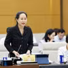 Bộ trưởng Bộ Văn hóa, Thể thao và Du lịch Lâm Thị Phương Thanh phát biểu. (Ảnh: Doãn Tấn/TTXVN)