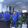 Các bị cáo tại phiên tòa. (Ảnh: Thu Hoài/TTXVN)