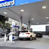 Một trạm bán lẻ dầu xăng tại thành phố San Francisco, một trung tâm văn hóa, thương mại và tài chính ở tiểu bang California của Mỹ. (Ảnh: Ngọc Quang/TTXVN)