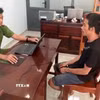 Đối tượng V.H.D tại cơ quan công an. (Ảnh: TTXVN phát)