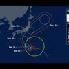 Cơn bão Dujuan. (Nguồn: NHK)