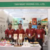 Một gian hàng của doanh nghiệp Việt Nam tham gia tại sự kiện. (Ảnh: Minh Hưng/TTXVN)