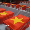 2.150 mẫu hài cốt liệt sỹ được chuyển từ phòng lưu mẫu tạm thời, chuẩn bị vận chuyển bàn giao cho Viện Pháp y Quân đội. (Ảnh: Khiếu Tư/TTXVN)