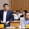 Bộ trưởng Bộ Tài chính Nguyễn Văn Thắng phát biểu. (Ảnh: Dương Giang/TTXVN)