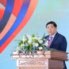 Phó Thủ tướng Nguyễn Chí Dũng - Phó Trưởng ban Ban Chỉ đạo Trung ương về phát triển khoa học, công nghệ, đổi mới sáng tạo và chuyển đổi số Quốc gia phát biểu khai mạc. (Ảnh: Hoàng Hiếu/TTXVN)