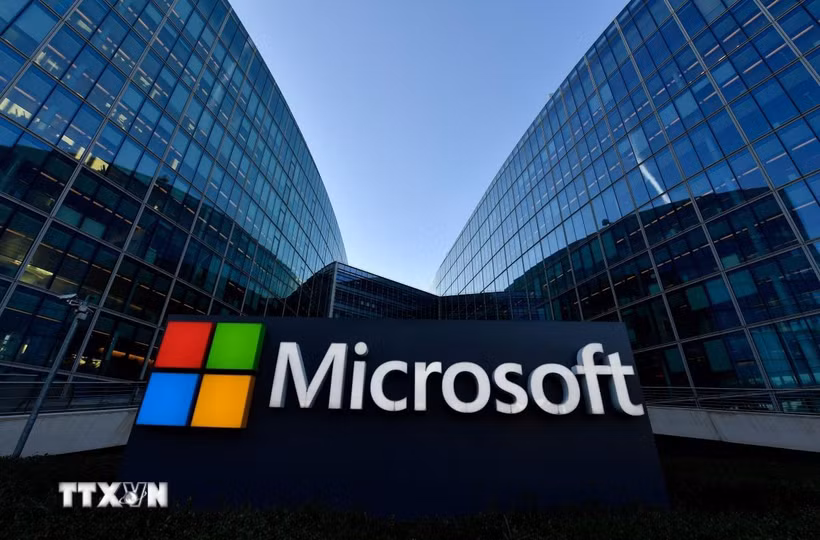 Trụ sở Tập đoàn Microsoft tại Issy-Les-Moulineaux, Pháp. (Ảnh: AFP/TTXVN)