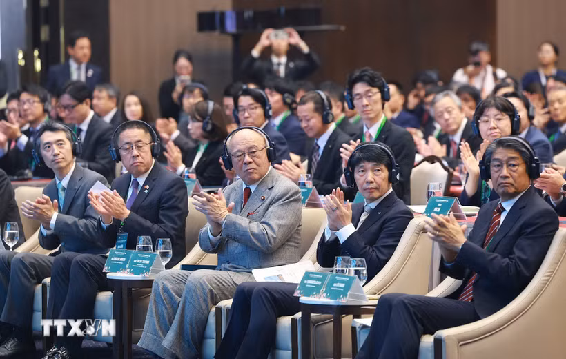 Các đại biểu tham dự Diễn đàn hợp tác địa phương Việt Nam-Nhật Bản. (Ảnh: Dương Giang/TTXVN)