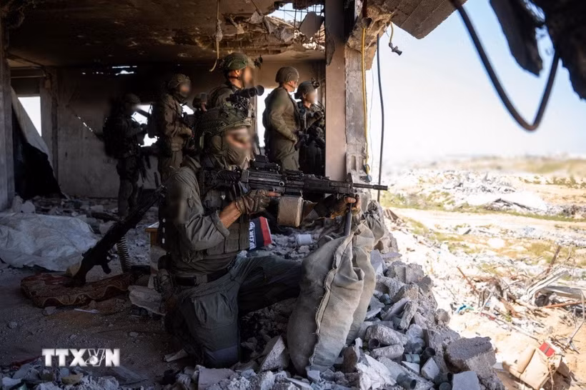 Binh sỹ Israel tại Dải Gaza. (Ảnh: THX/TTXVN)
