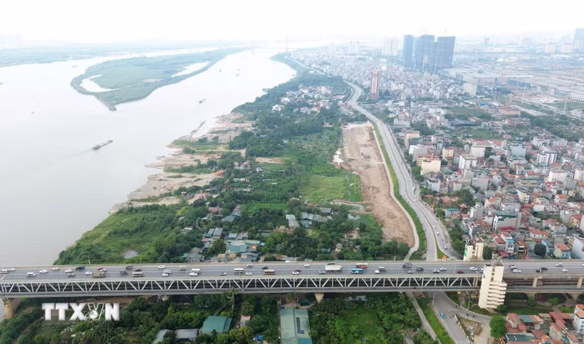 Cầu Thăng Long. (Ảnh: Quốc Khánh/TTXVN)