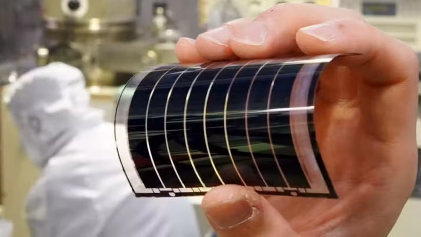 Một loại pin perovskite. (Ảnh: Nikkei Asia)