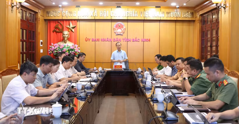 Quang cảnh buổi làm việc. (Ảnh: Đồng Thúy/TTXVN)