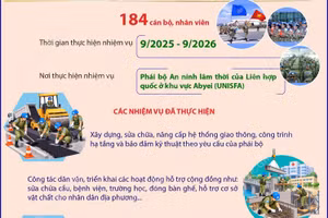 Đội Công binh số 4 hoàn thành xuất sắc nhiệm vụ gìn giữ hòa bình, về nước an toàn