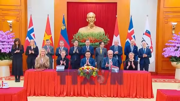 Lễ ký Hiệp định thương mại tự do giữa Việt Nam và các nước thành viên EFTA 