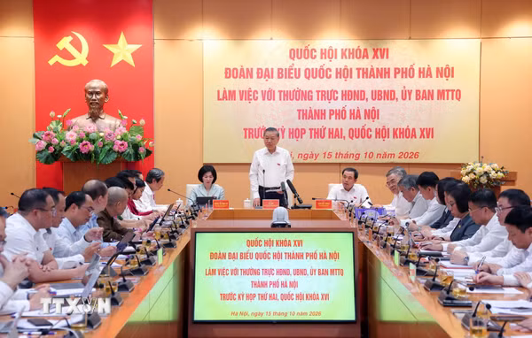 Tổng Bí thư, Chủ tịch nước và Đoàn Đại biểu Quốc hội Hà Nội chuẩn bị cho Kỳ họp thứ hai, Quốc hội khóa XVI 