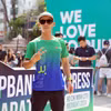 Anh Trọng tại giải VPBank VnExpress Marathon Ho Chi Minh City Midnight năm 2024. (Ảnh: Vietnam+)